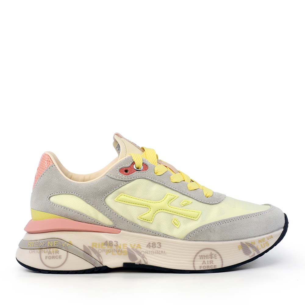 Adidasi femei Premiata Moerun-D verzi din piele si textil 1691DP8081V