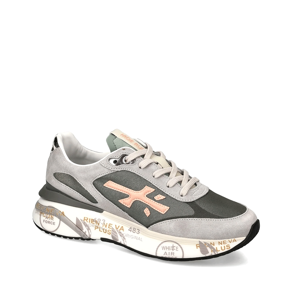 Sneakers femei Premiata Moerun gri din piele și textil 1690DP6992GR - 1 | YEO