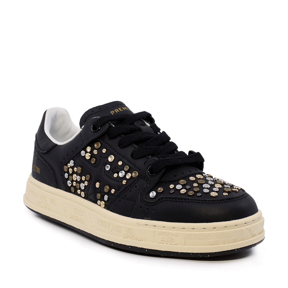 Sneakers femei Premiata Quinn-D negri din piele 1690DP7654N - 1 | YEO