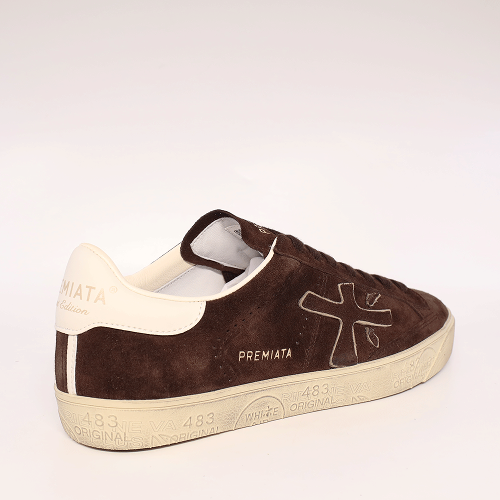 Sneakers femei Premiata Steven-D maro din piele 1692dp7897vm