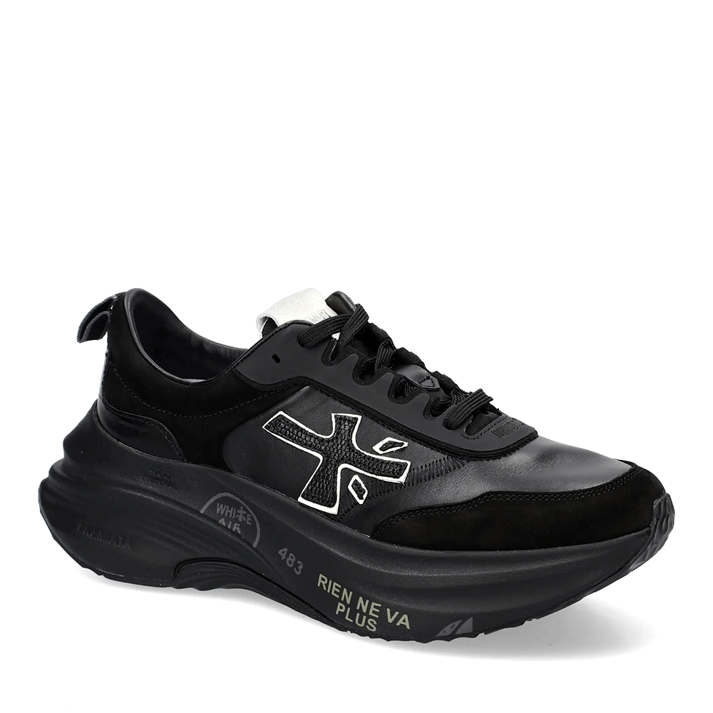 Sneakers Premiata Hill negri din piele 1690DP7905N - 1 | YEO
