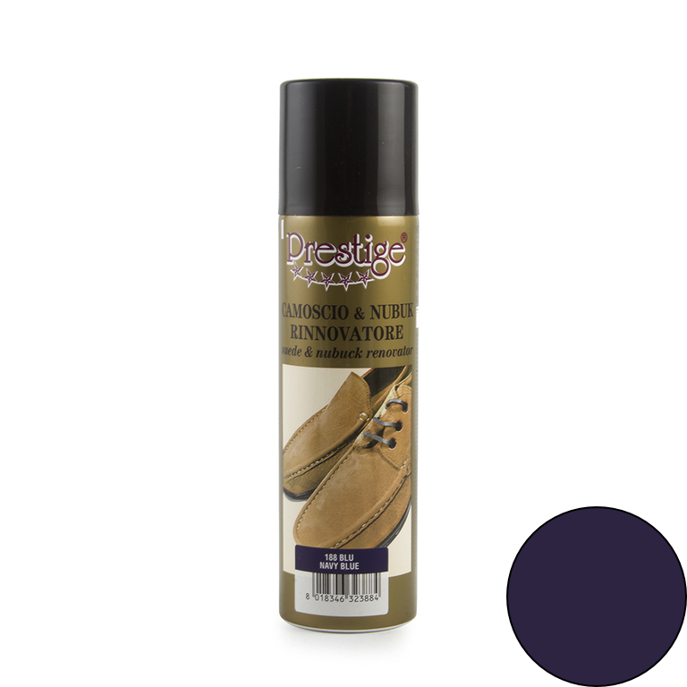 Blue navy suede & fabric shampoo