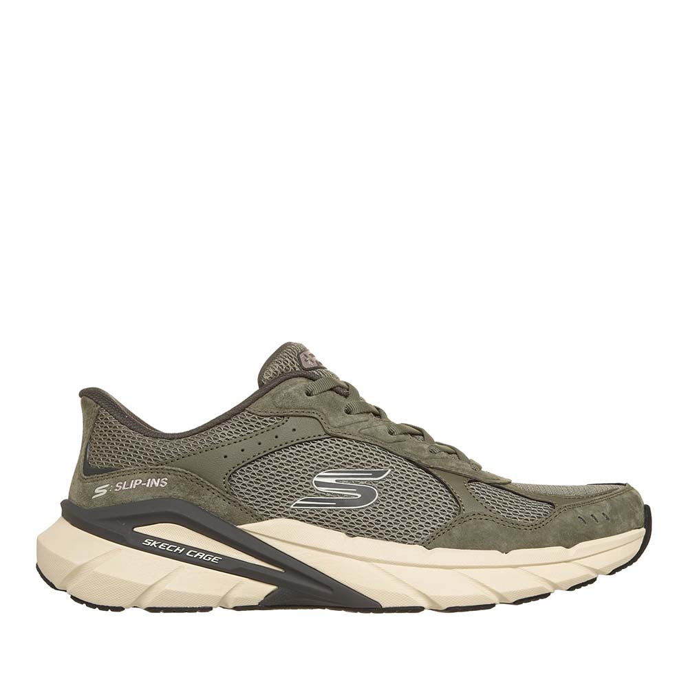 Pantofi sport slip-ins bărbați Skechers Skech Cage kaki 1962BP233275VKA