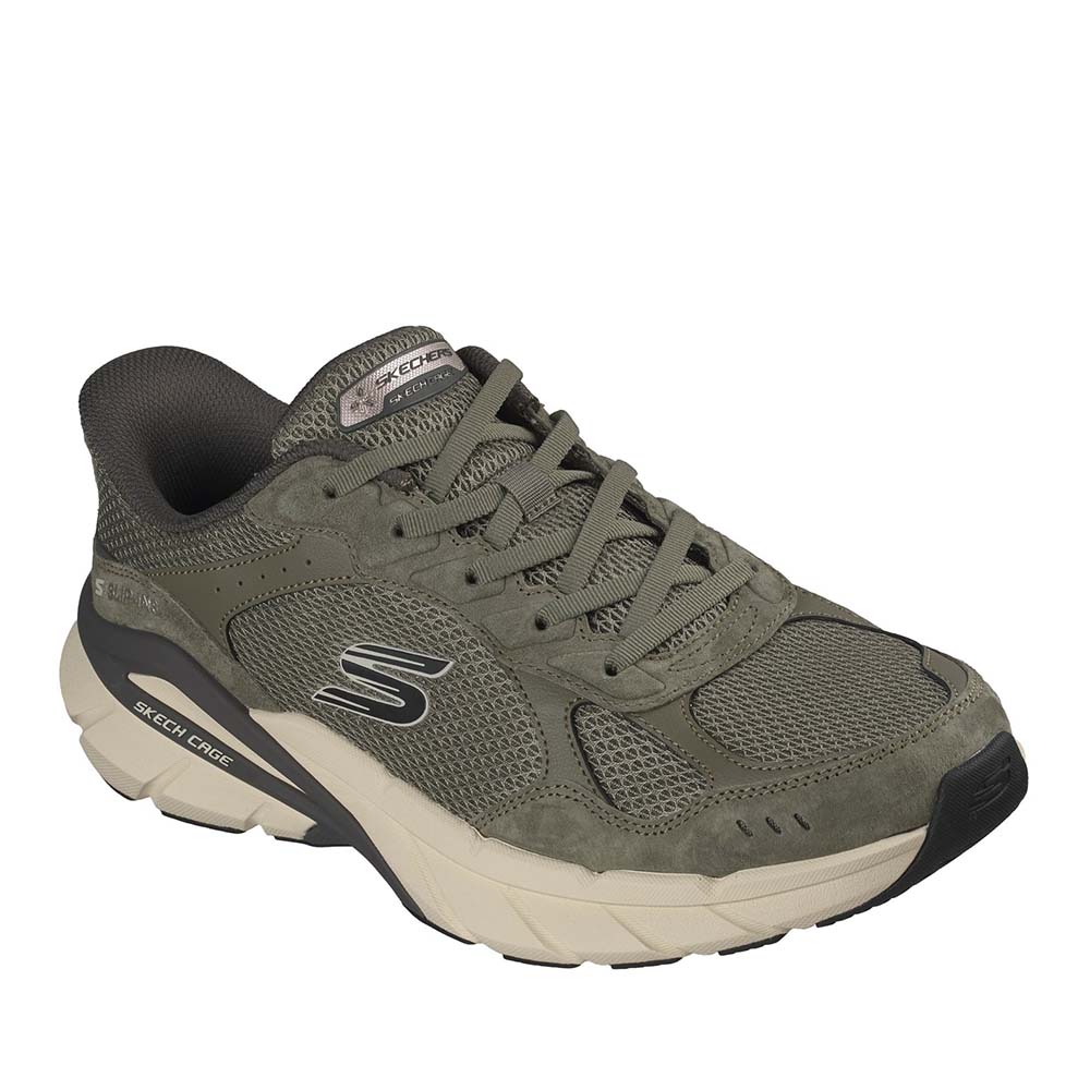 Pantofi sport slip-ins bărbați Skechers Skech Cage kaki 1962BP233275VKA — imaginea 2