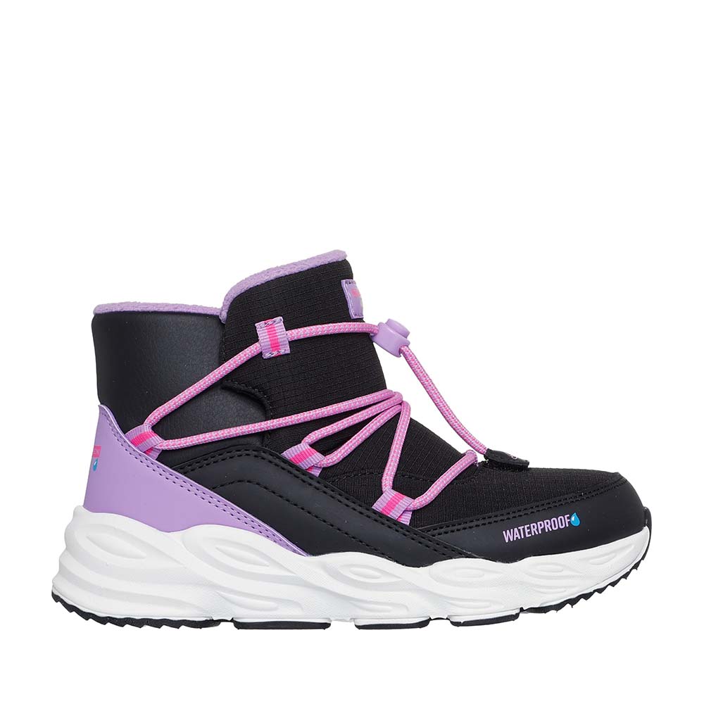 Ghete waterproof fete Skechers Turbo Tread negre 1960FG303492N