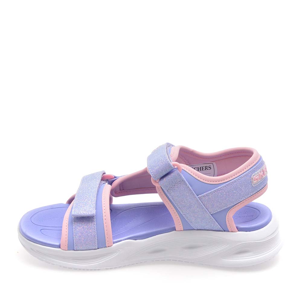 Girls' Skechers light-up sandals, lilac 1969FS303024LI
