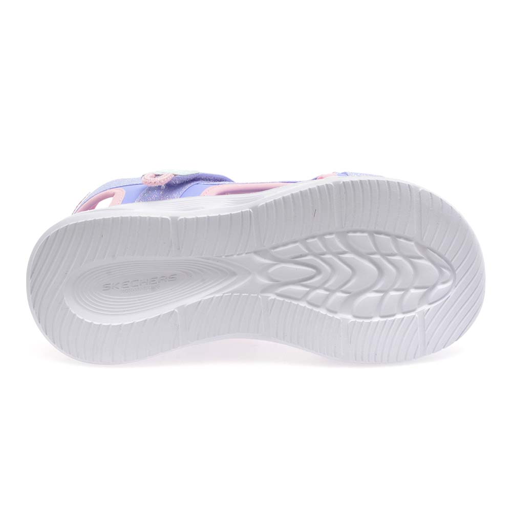 Girls' Skechers light-up sandals, lilac 1969FS303024LI