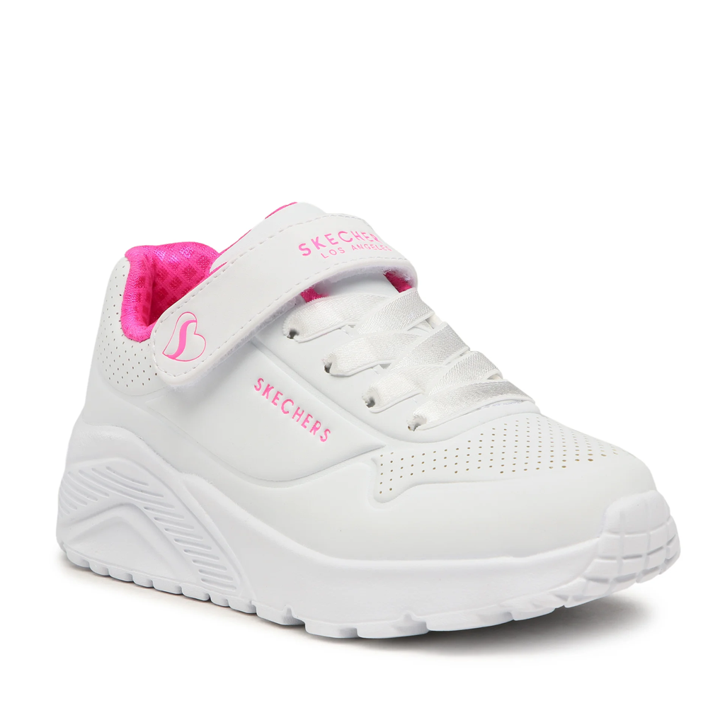 Pantofi sport fetițe Skechers Uno Lite albi 1961FP310451NA
