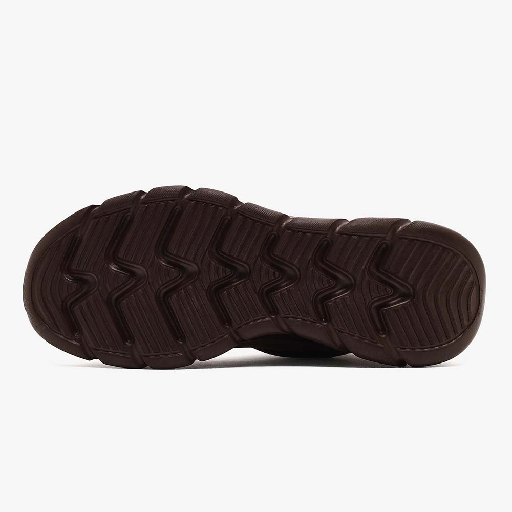 Ghete îmblănite femei Skechers Bobs B Flex Hi maro din piele 1962DG117390VM