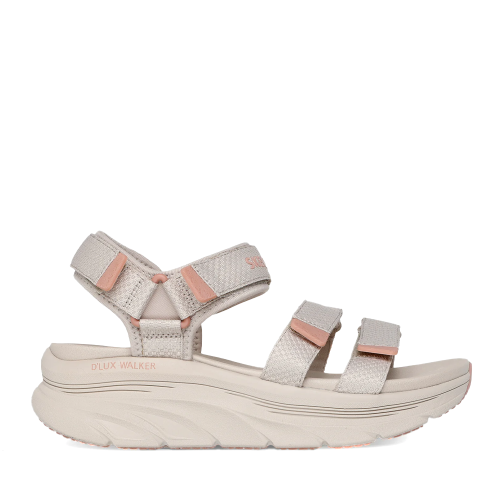 Sandale sport femei Skechers D'LUX WALKER bej 1961DS119826BE
