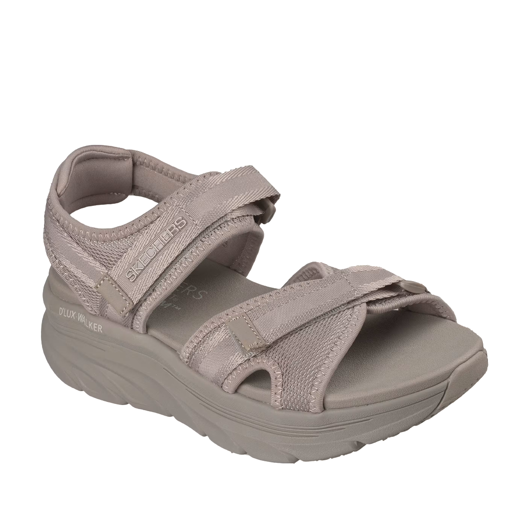 Sandale sport femei Skechers D'LUX WALKER taupe 1961DS163585TA - imagine 2