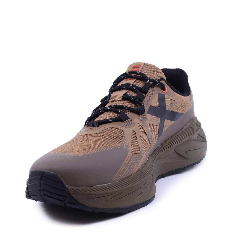 Sneakers bărbați Thezeus maro  din material textil  2491BPS30135M