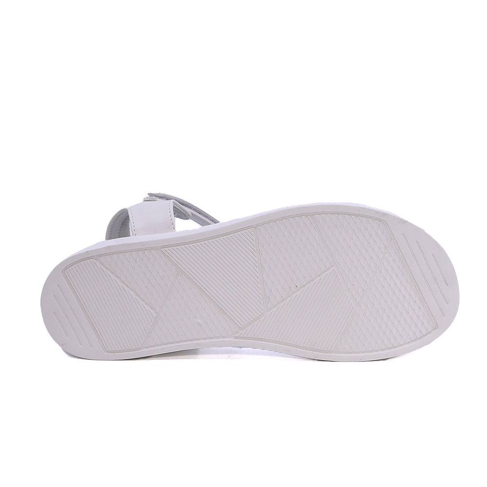 Benvenuti white girls sandals with decorative accessory 2579FS2310A