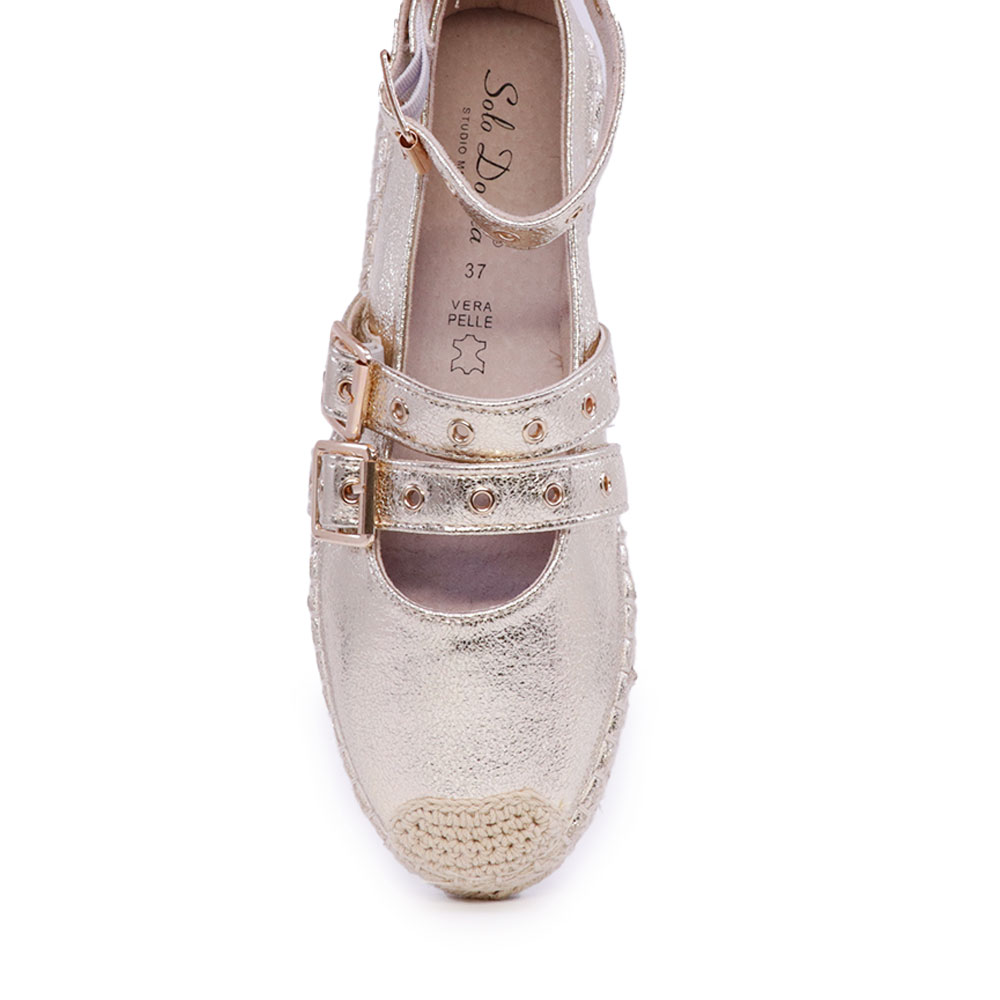 Espadrile femei Solo Donna aurii  1169DE1300AU