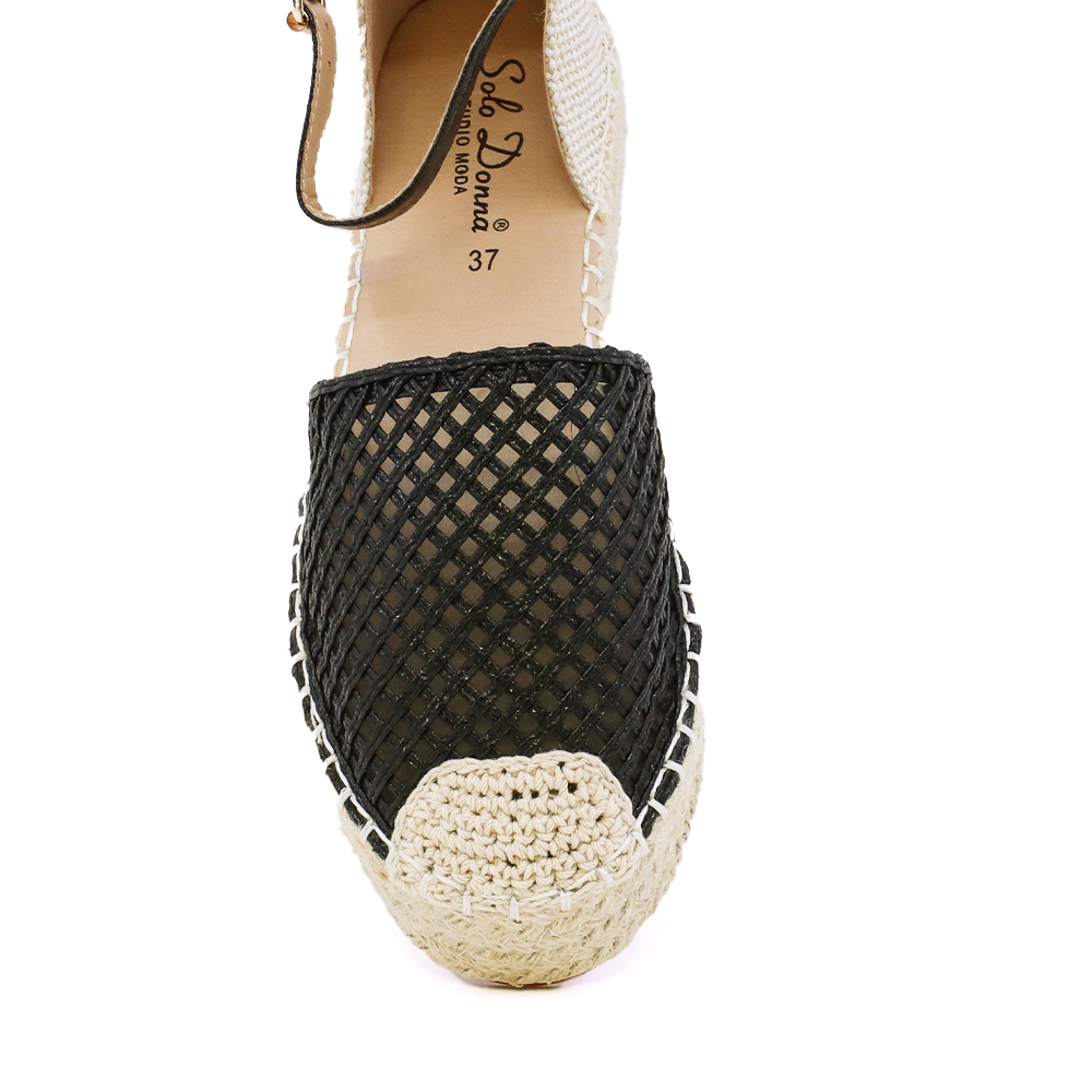 Espadrile femei Solo Donna negre 2541DE4582N - imagine 2
