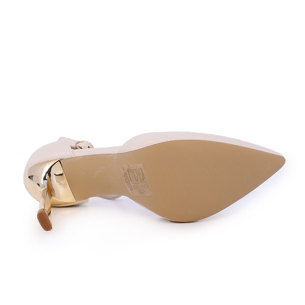 Pantofi stiletto decupați femei Solo Donna bej 1161DD7510BE