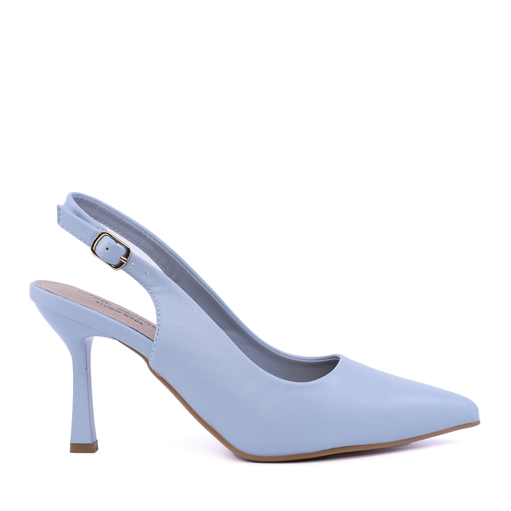 Pantofi stiletto slingback femei Solo Donna albastru deschis 1161DD1400AZ