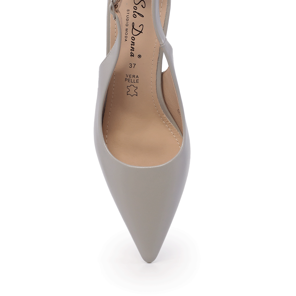 Pantofi stiletto slingback femei Solo Donna gri 1161DD7120GR