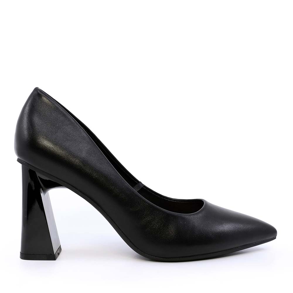 Pantofi cu toc conic femei Solo Donna negri 1162DP2511N