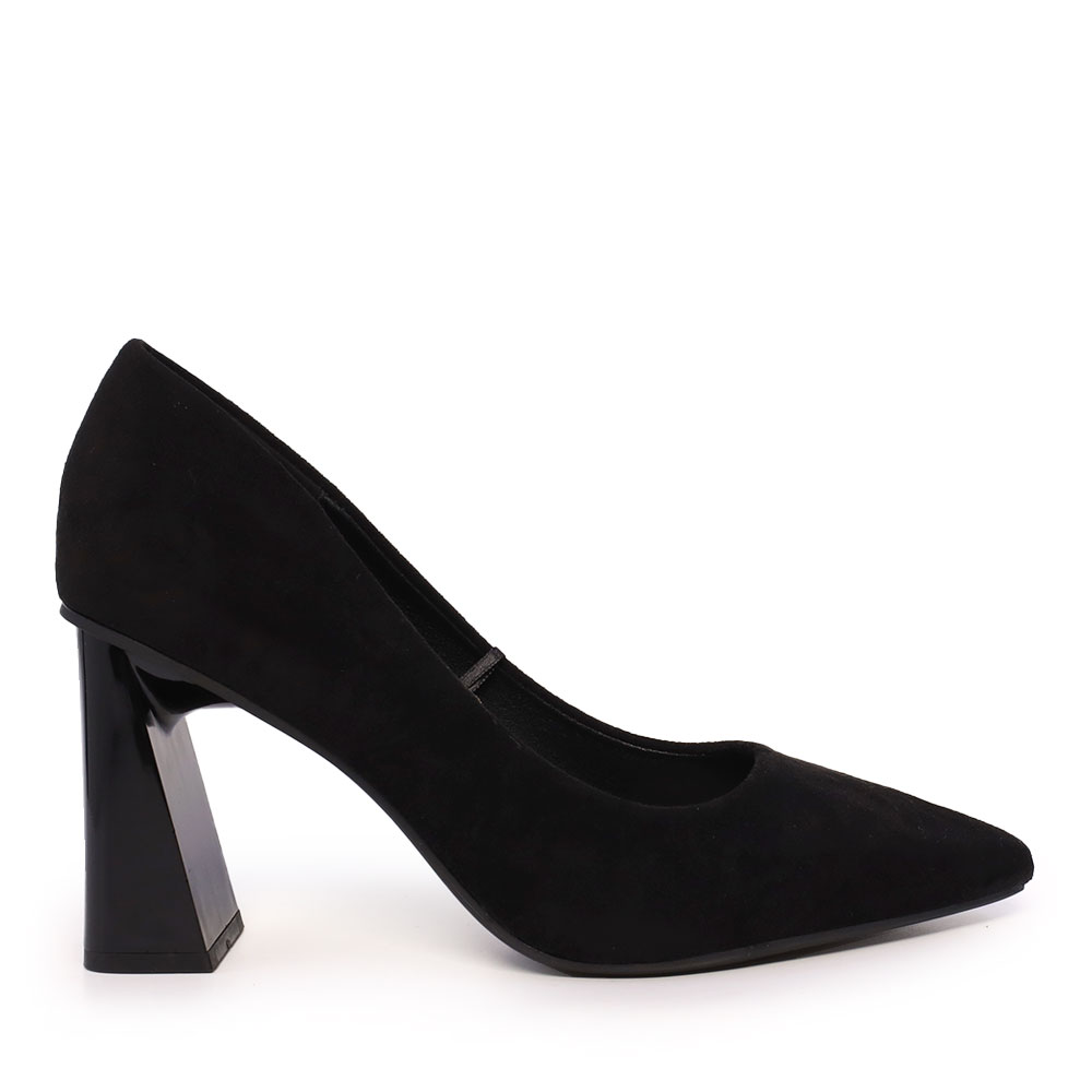 Pantofi cu toc conic femei Solo Donna negri 1160DP8100VN