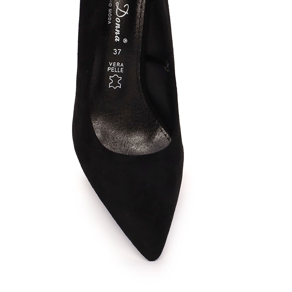 Pantofi cu toc conic femei Solo Donna negri 1161dp8100vn