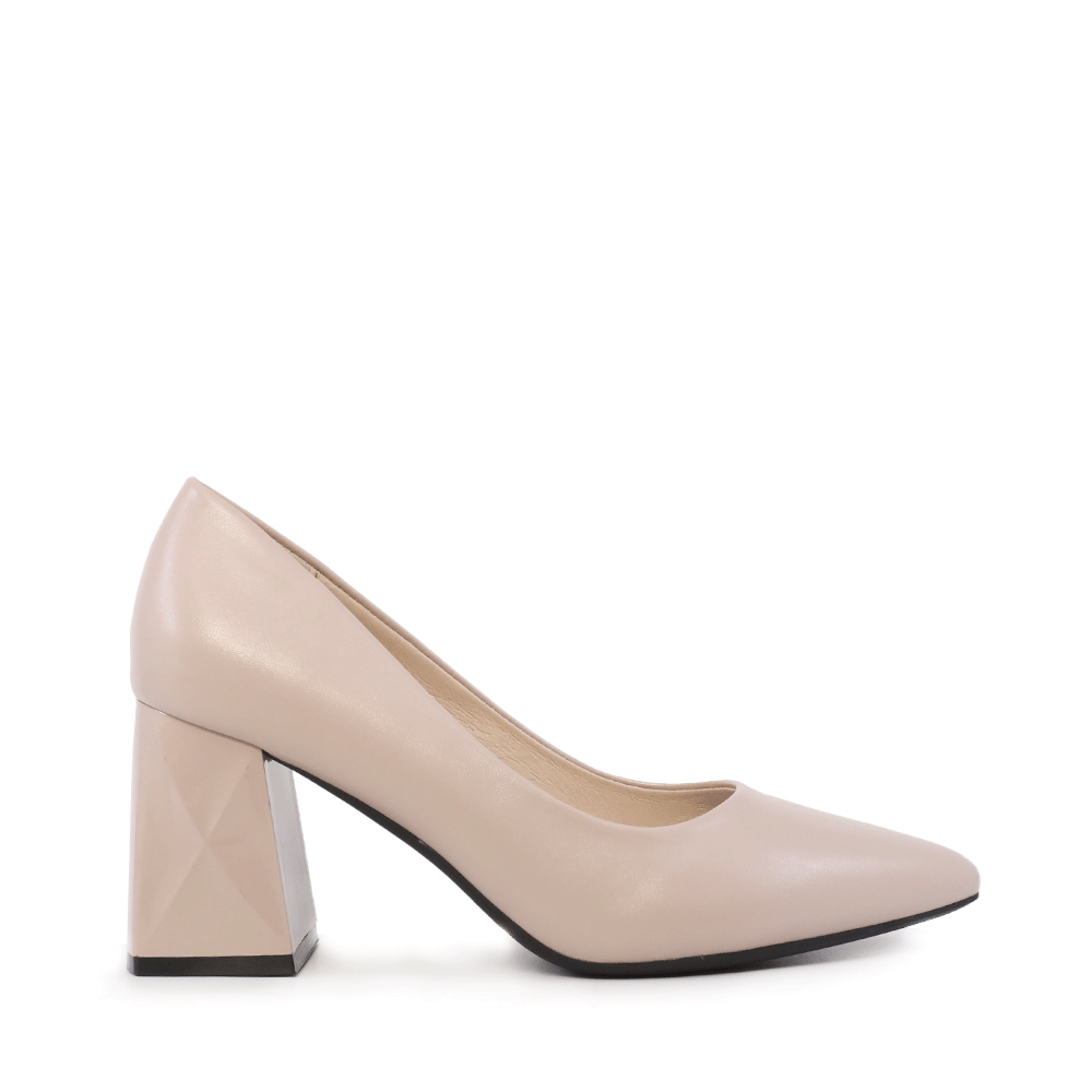 Pantofi cu toc mediu femei Solo Donna bej 1161DP3810BE