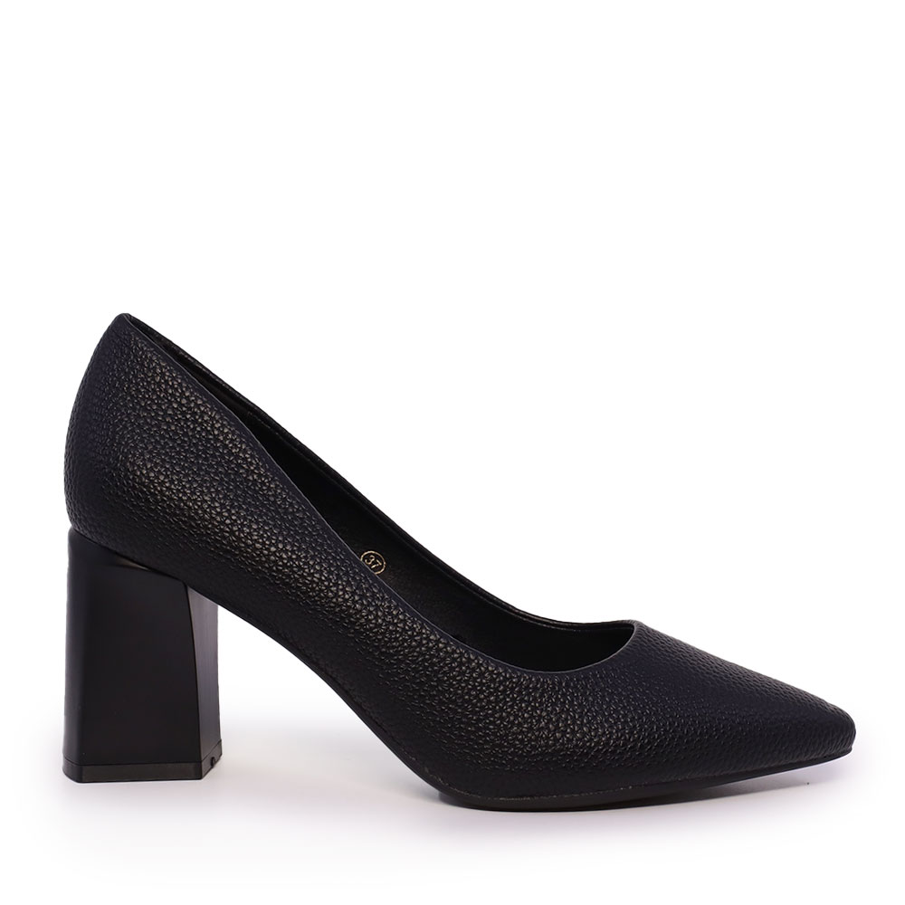 Pantofi cu toc mediu femei Solo Donna negri 1160dp1510n