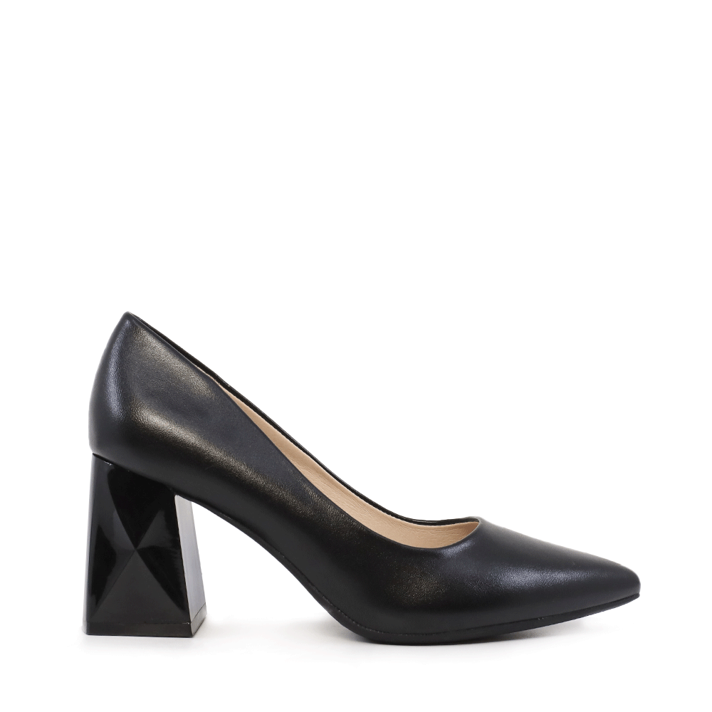 Pantofi cu toc mediu femei Solo Donna negri 1161DP3810N