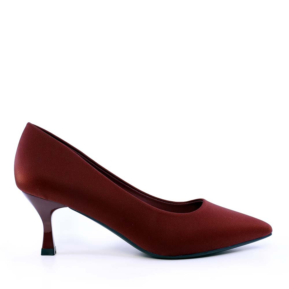 Pantofi cu toc mic femei Solo Donna bordo 1162DP2541BO