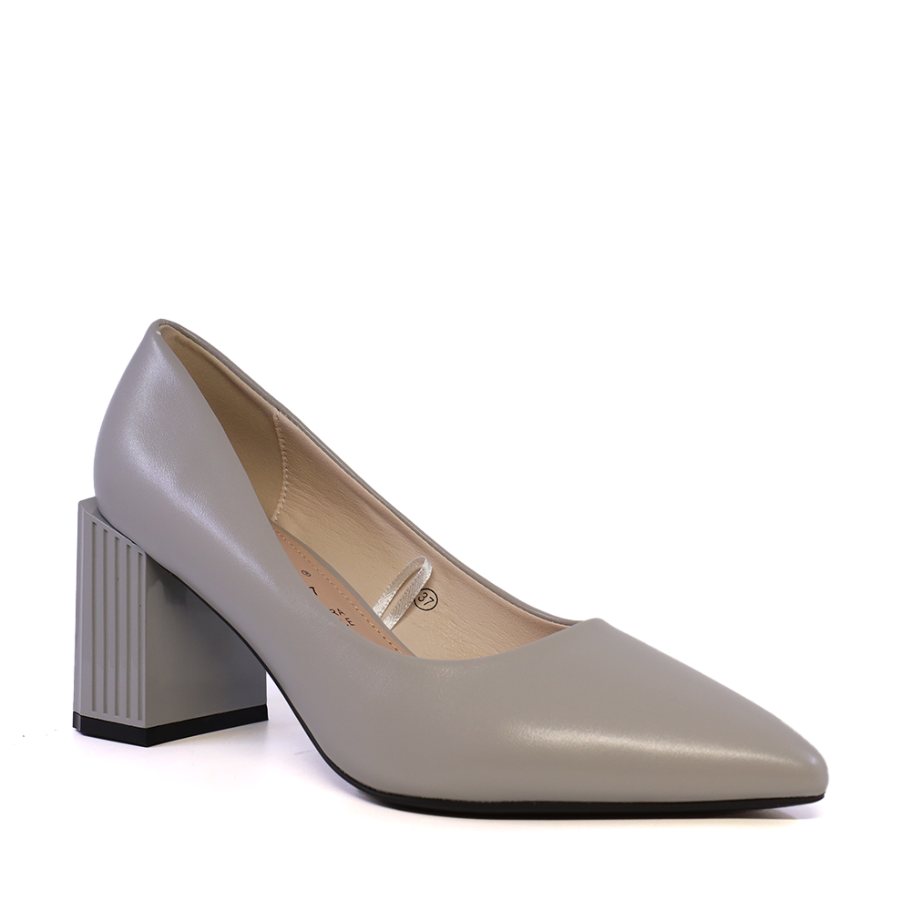 Pantofi cu toc mic femei Solo Donna gri  1169DP2100GR - 1 | YEO