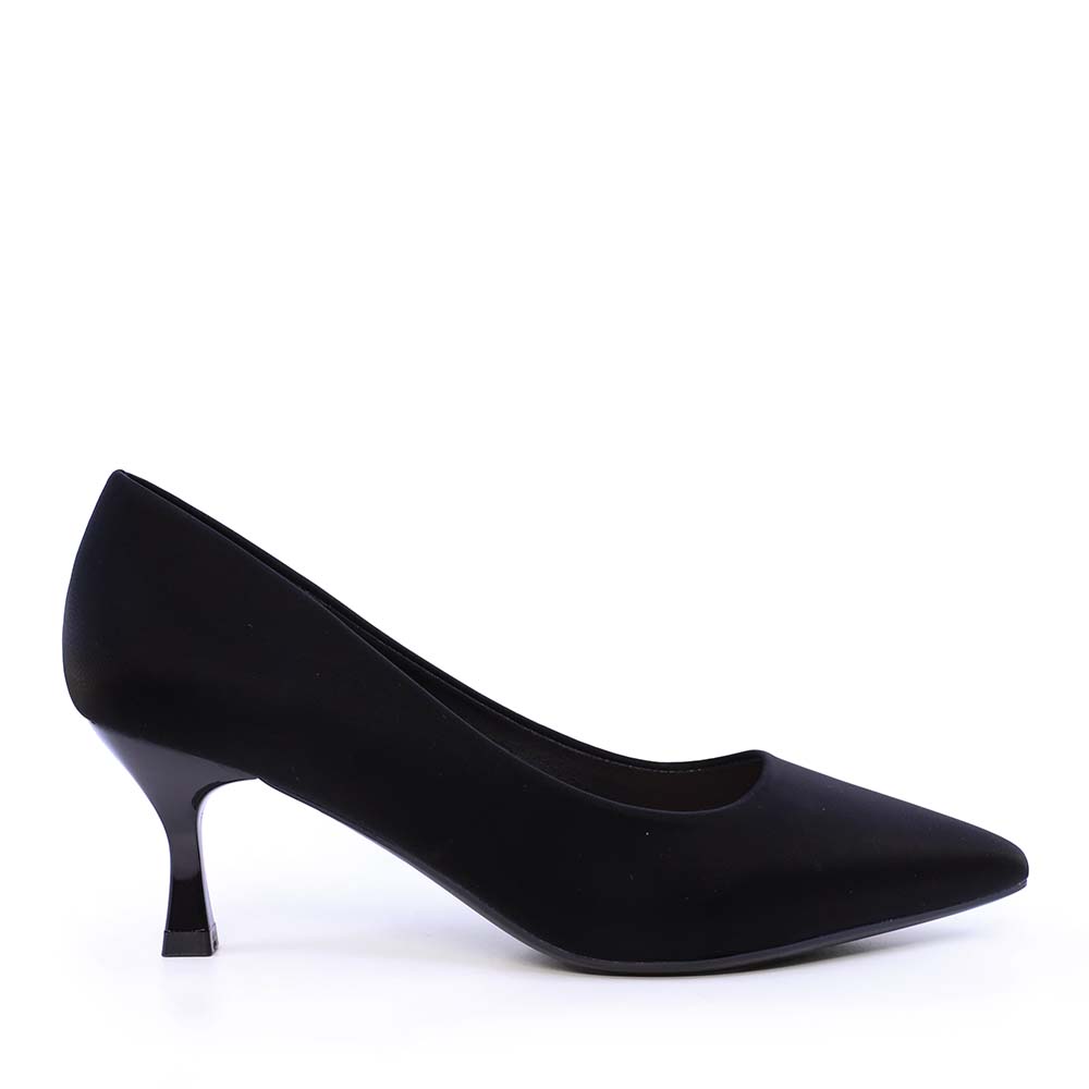 Pantofi cu toc mic femei Solo Donna negri 1162DP2541N