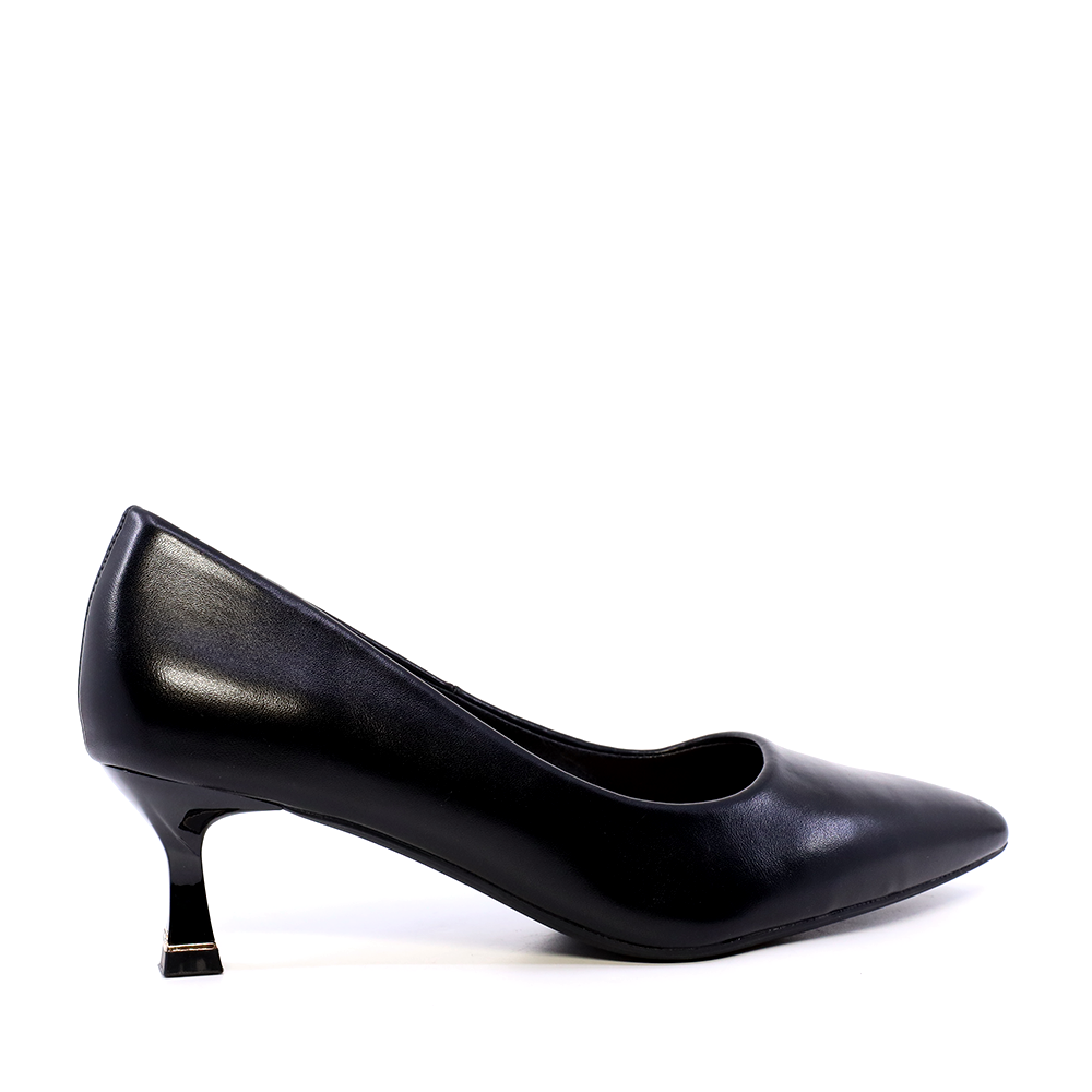 Pantofi cu toc mic femei Solo Donna negri 1160DP5100N