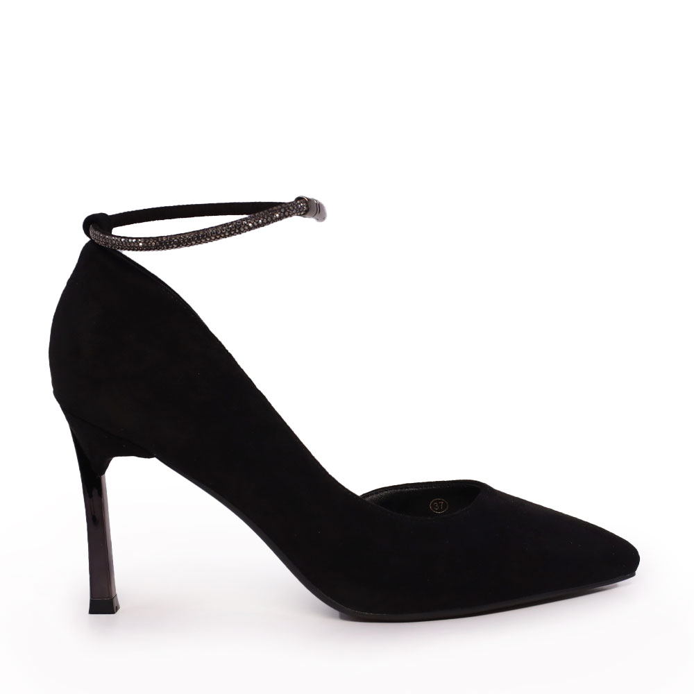 Pantofi stiletto D\'orsay femei Solo Donna negri 1160DP1110VN