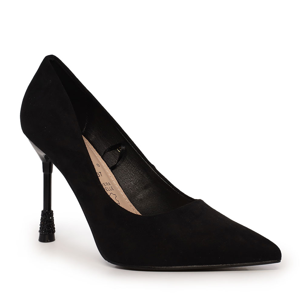Pantofi stiletto femei Solo Donna negri cu toc decorat 1160DP2200VN - 1 | YEO