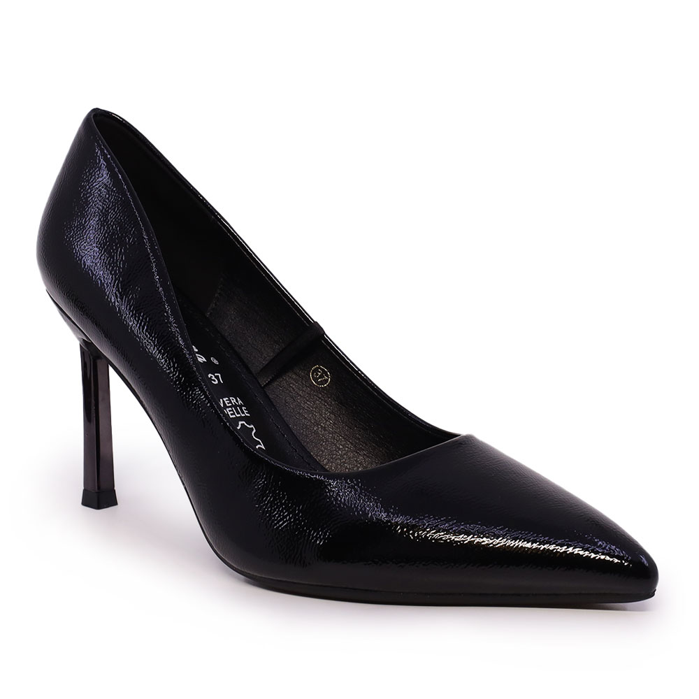Pantofi stiletto femei Solo Donna negri din lac 1160DP1120LN - 1 | YEO