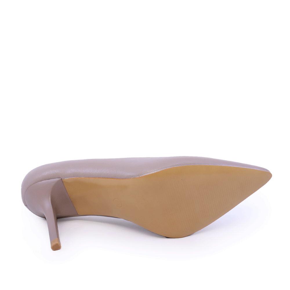 Pantofi stiletto femei Benvenuti taupe din piele  2041DP2593TA