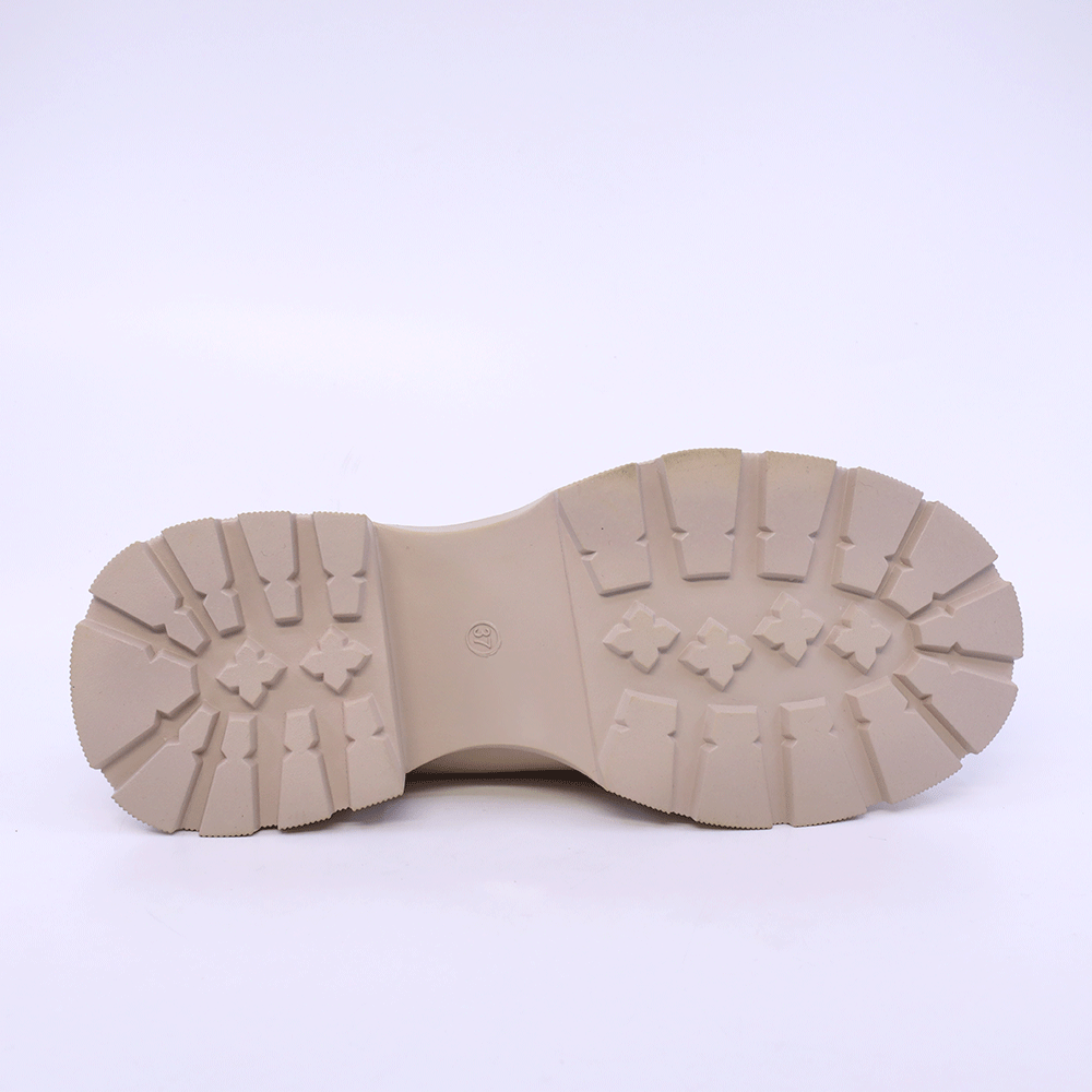 Pantofi tip loafer femei Solo Donna bej din piele 2541DP9576BE
