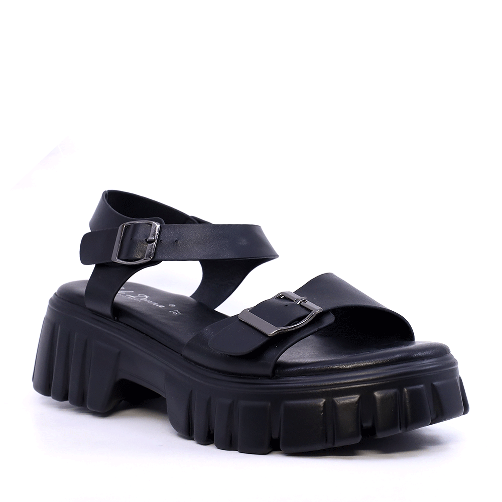 Sandale chunky  femei Solo Donna negre   2851DS2992N