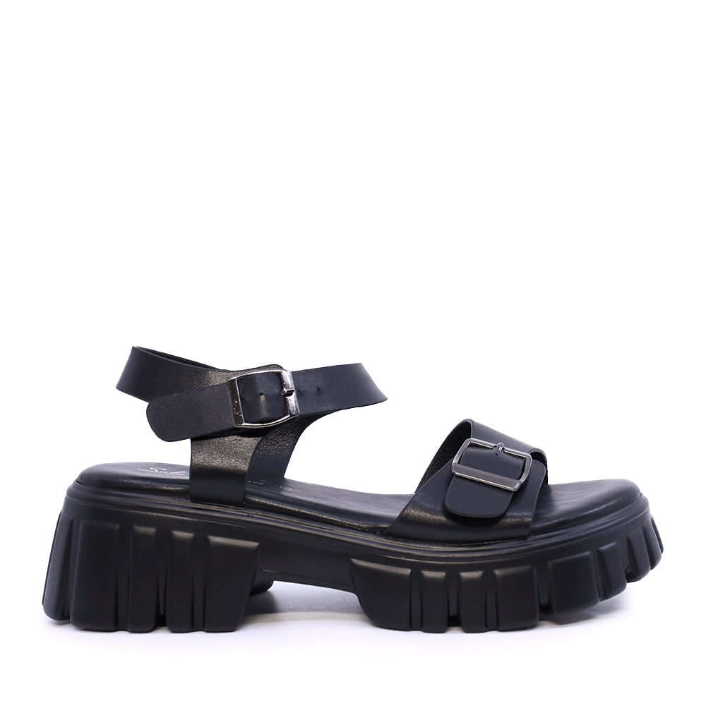 Sandale chunky  femei Solo Donna negre   2851DS2992N