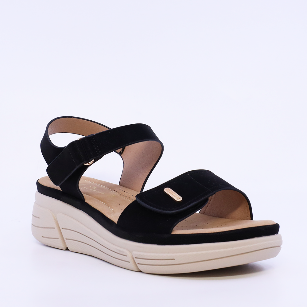 Sandale cu barete reglabile femei Solo Donna negre 2741DS7672N - imagine 2