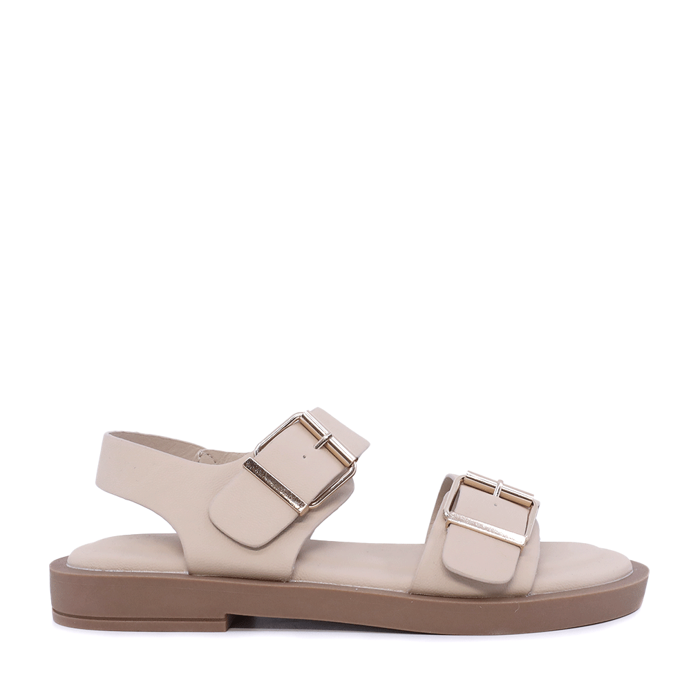 Sandale cu catarame metalice femei Solo Donna bej 2741DS9843BE