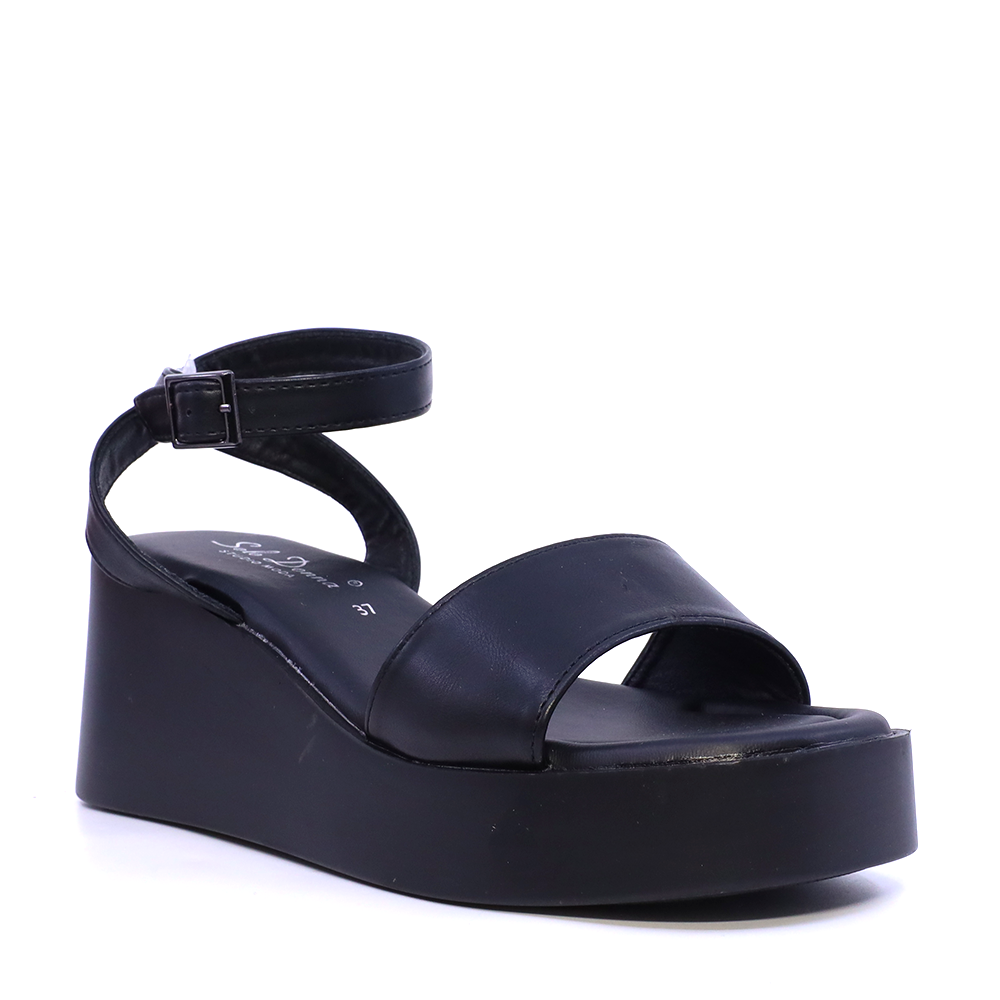 Sandale cu platformă femei Solo Donna negre 2741DS2733N - imagine 2