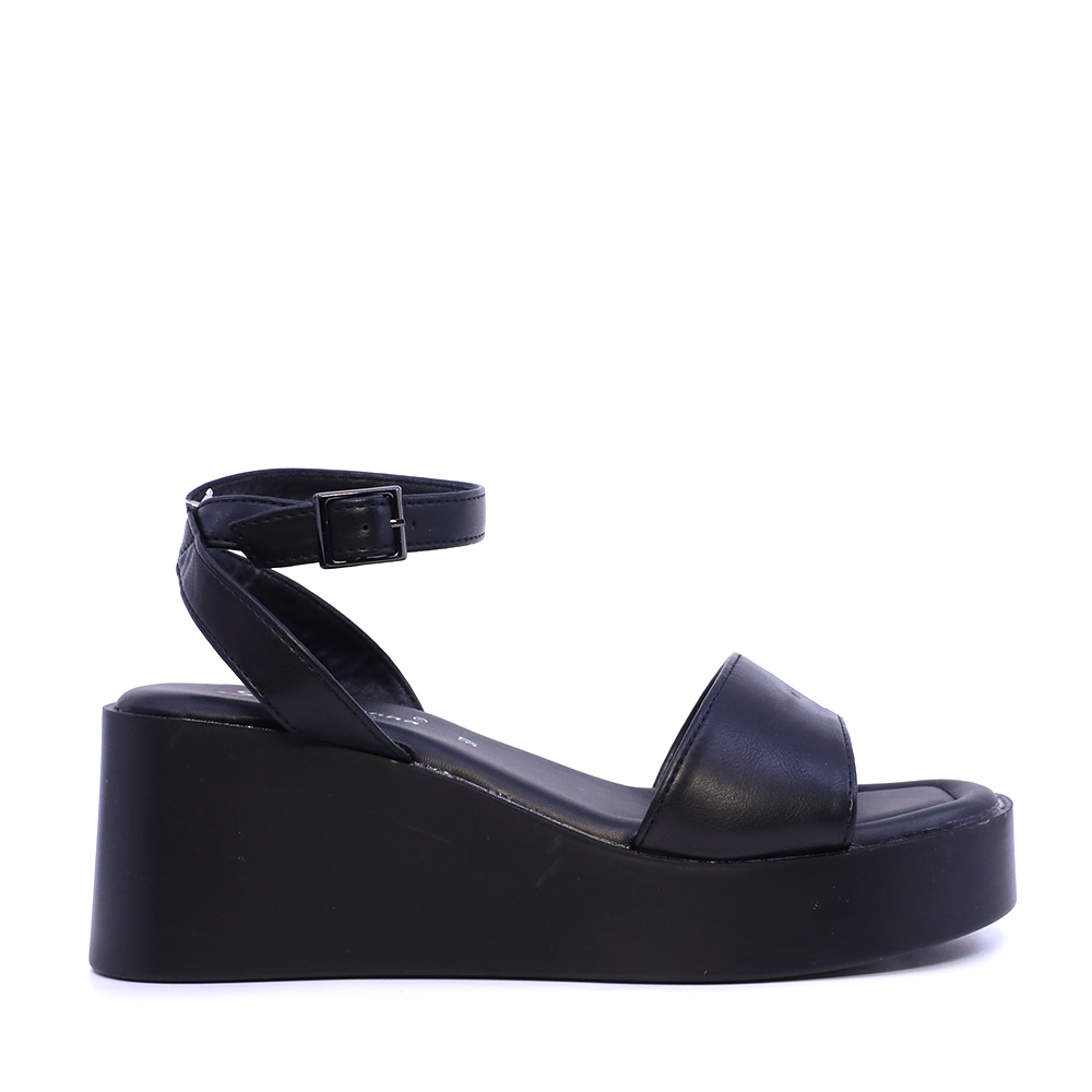 Sandale cu platformă femei Solo Donna negre 2741DS2733N