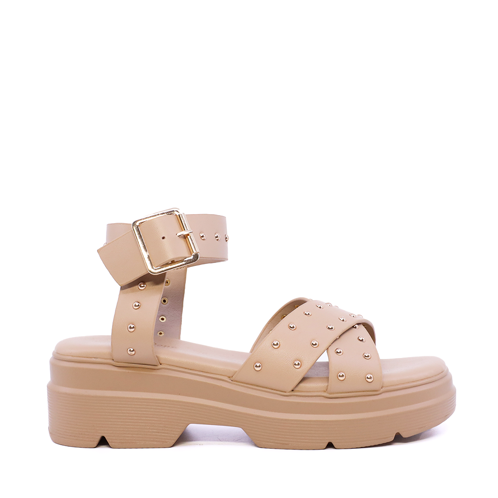 Sandale cu ținte femei Solo Donna bej 2741DS9941BE