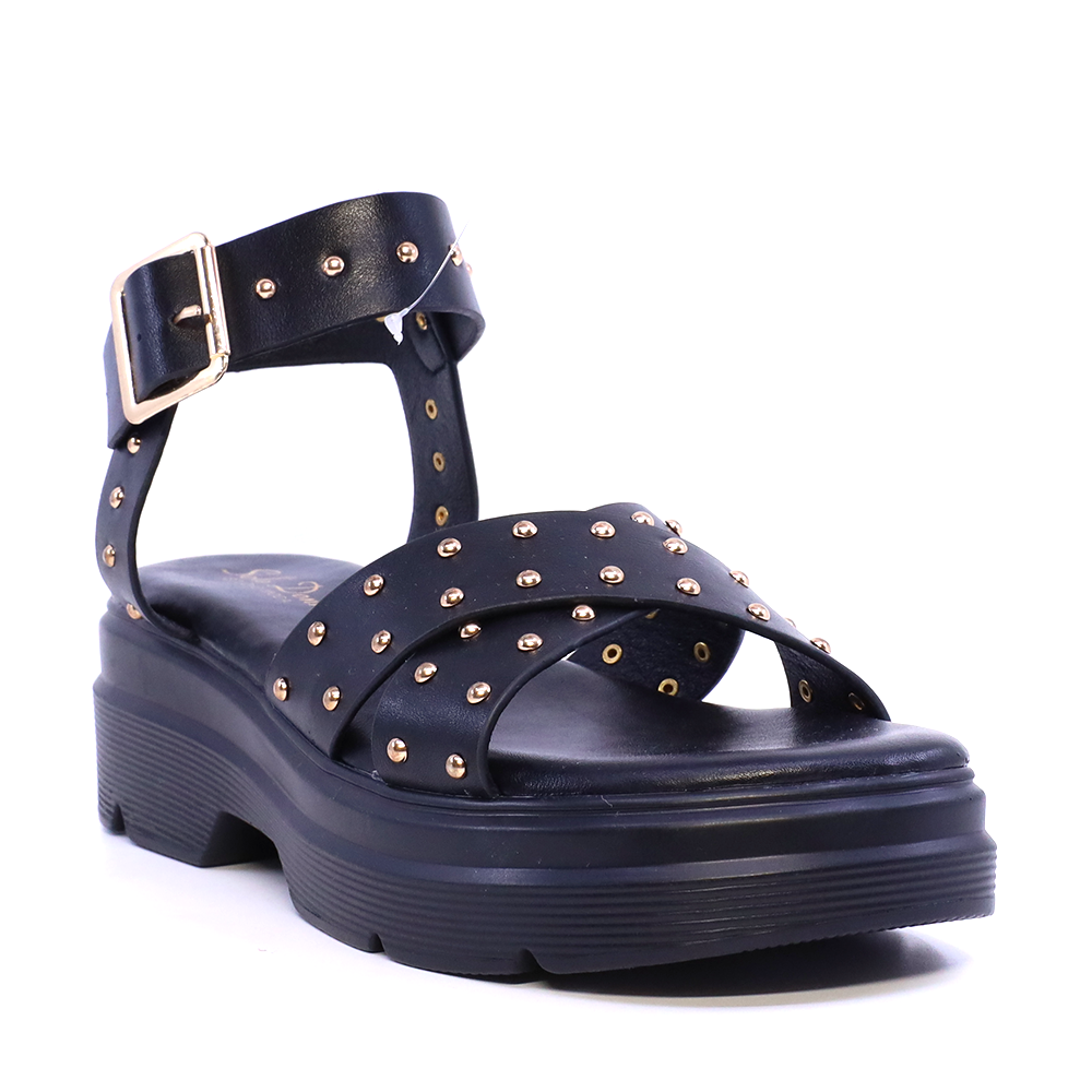 Sandale cu ținte femei Solo Donna negre 2741DS9941N - imagine 2