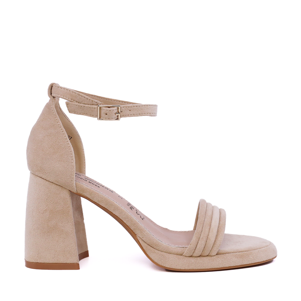 Sandale cu toc conic femei Solo Donna bej 1161DS1720VBE