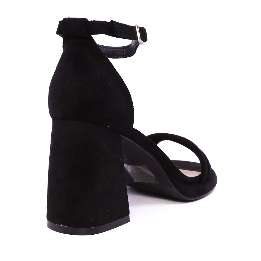 Sandale cu toc conic femei Solo Donna negre 1161DS1720VN
