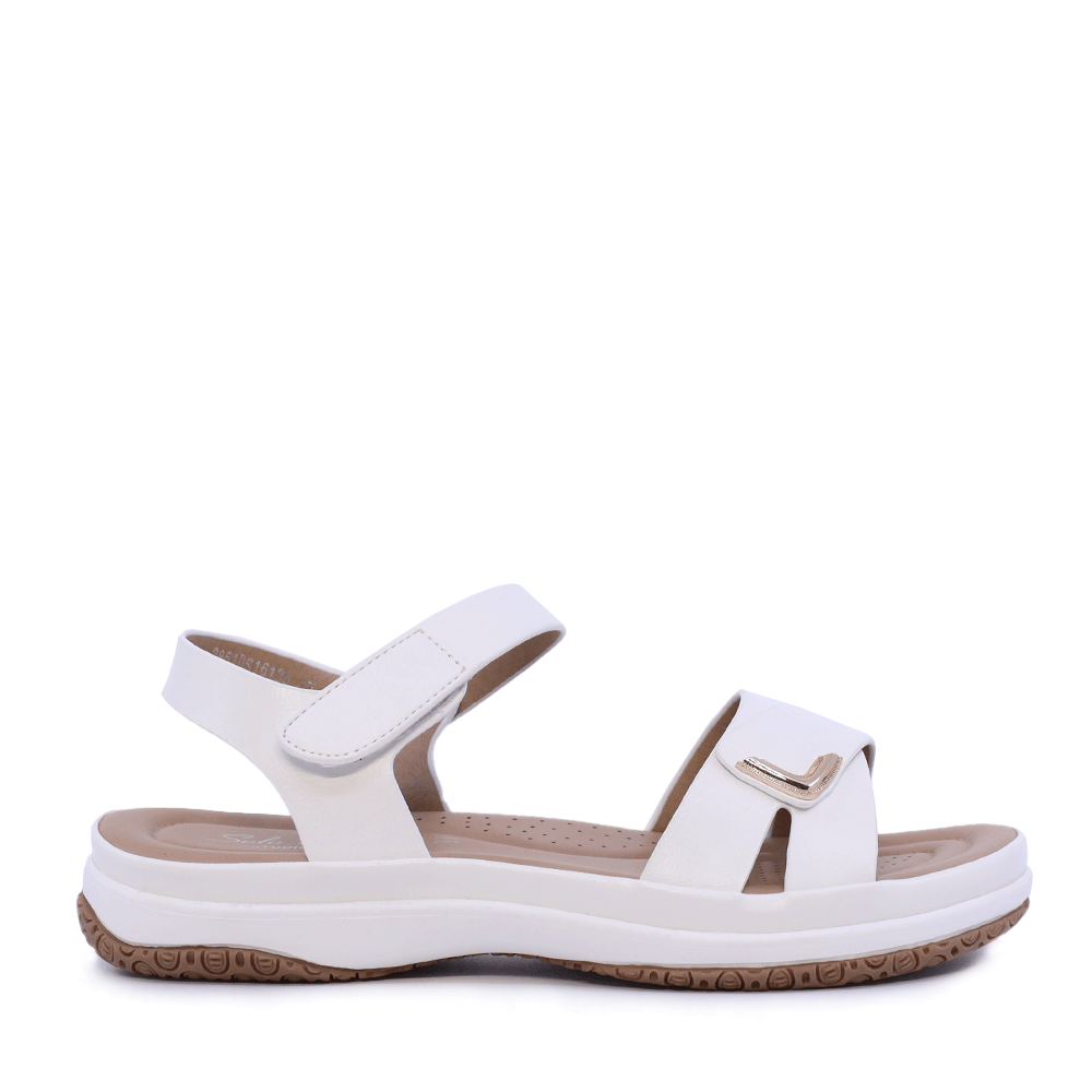 Sandale femei Solo Donna albe 2851DS1613A