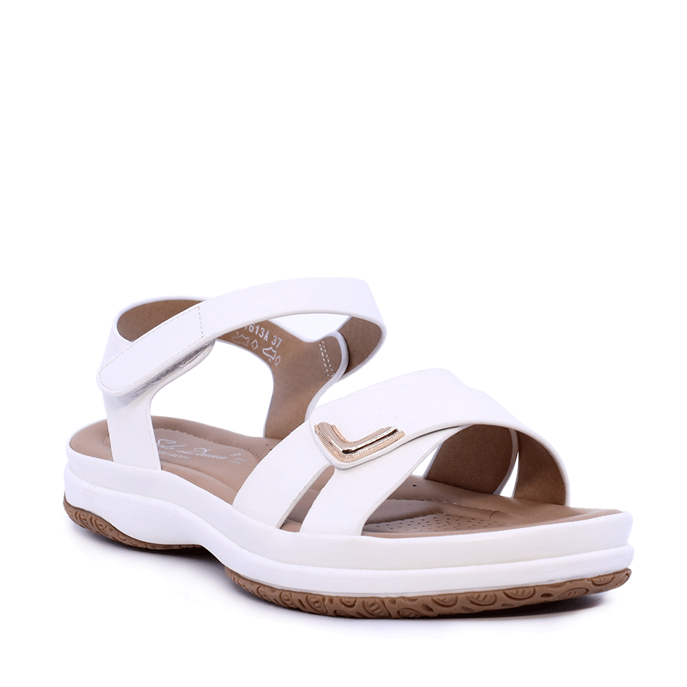 Sandale femei Solo Donna albe 2851DS1613A