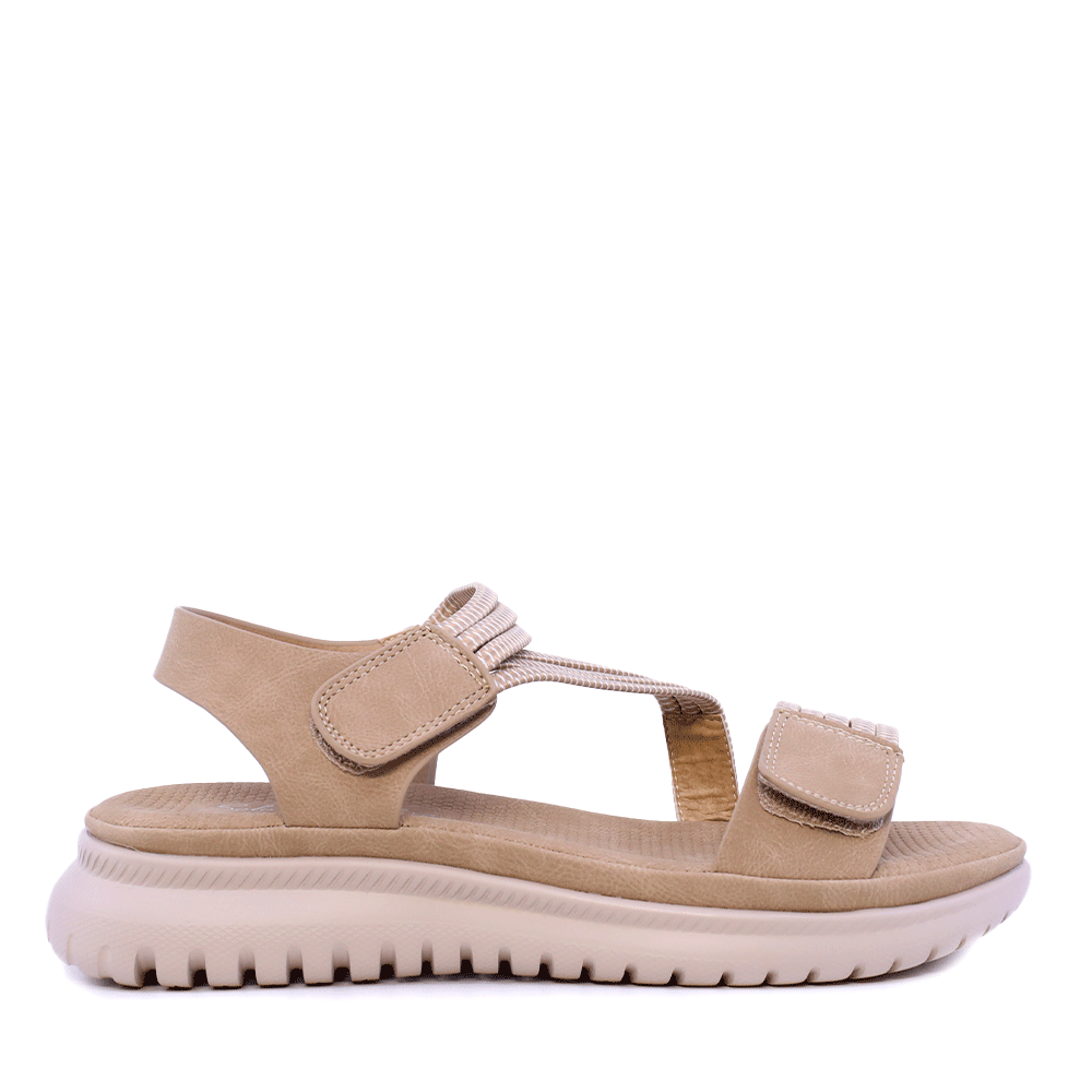 Sandale femei Solo Donna bej cu baretă elastică  2851DS0713CA